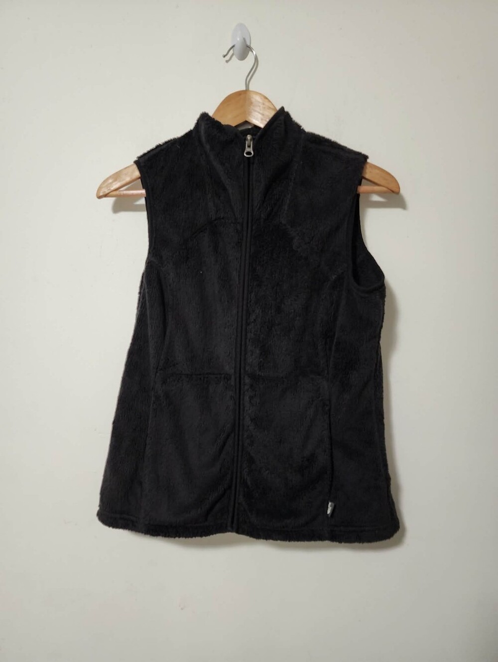 The North Face Women's Black Fleece Vest with Stand Collar - Picture 2 of 4